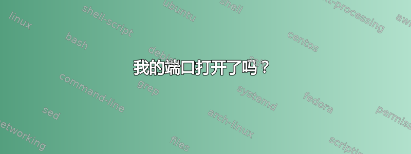 我的端口打开了吗？