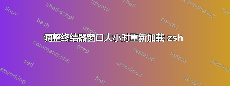 调整终结器窗口大小时重新加载 zsh