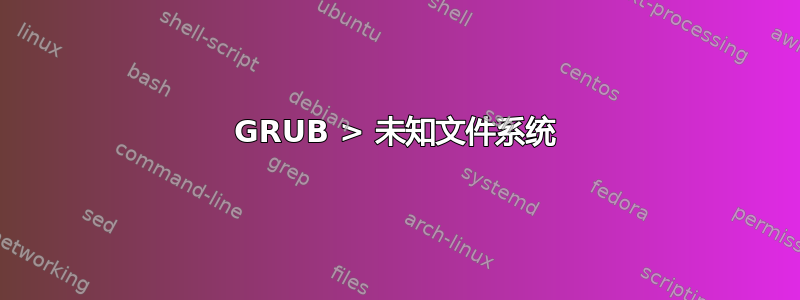 GRUB > 未知文件系统