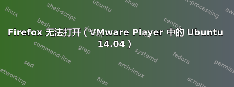 Firefox 无法打开（VMware Player 中的 Ubuntu 14.04）