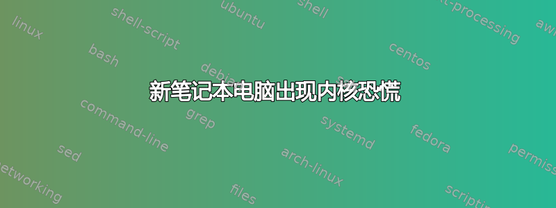 新笔记本电脑出现内核恐慌