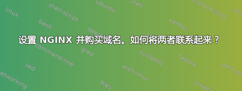 设置 NGINX 并购买域名。如何将两者联系起来？