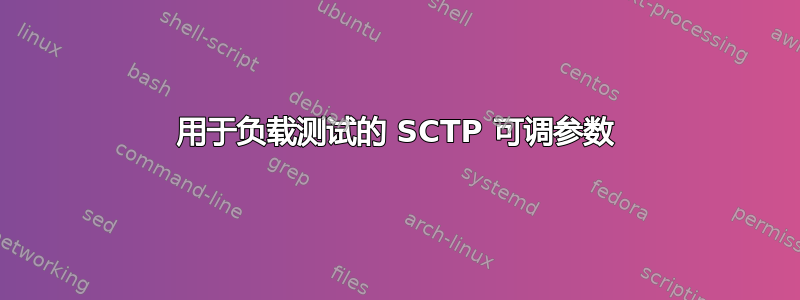 用于负载测试的 SCTP 可调参数