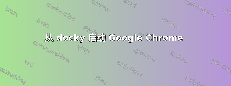 从 docky 启动 Google Chrome