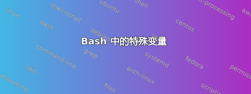 Bash 中的特殊变量