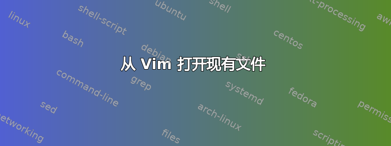 从 Vim 打开现有文件