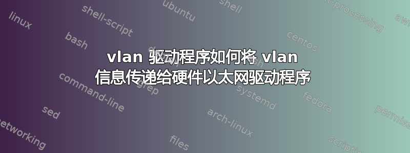 vlan 驱动程序如何将 vlan 信息传递给硬件以太网驱动程序