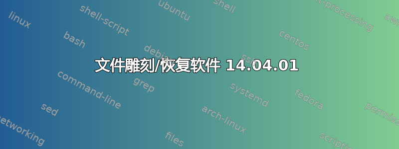 文件雕刻/恢复软件 14.04.01