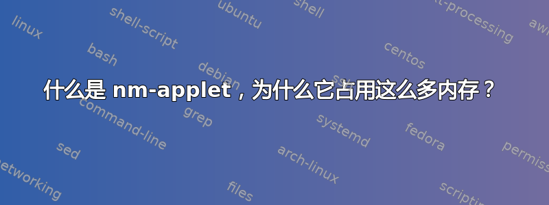 什么是 nm-applet，为什么它占用这么多内存？