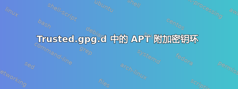 Trusted.gpg.d 中的 APT 附加密钥环