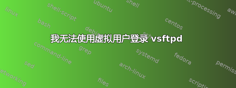 我无法使用虚拟用户登录 vsftpd