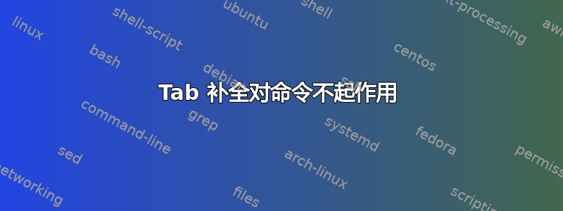 Tab 补全对命令不起作用