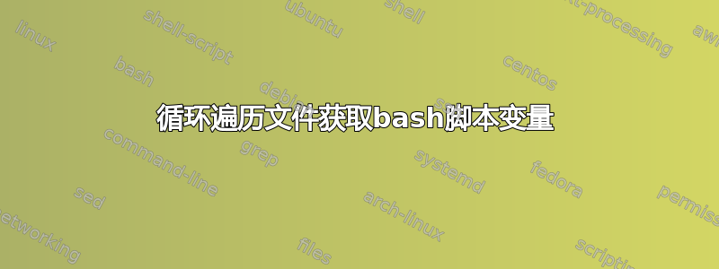 循环遍历文件获取bash脚本变量