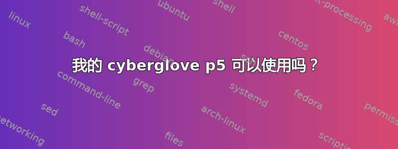 我的 cyberglove p5 可以使用吗？