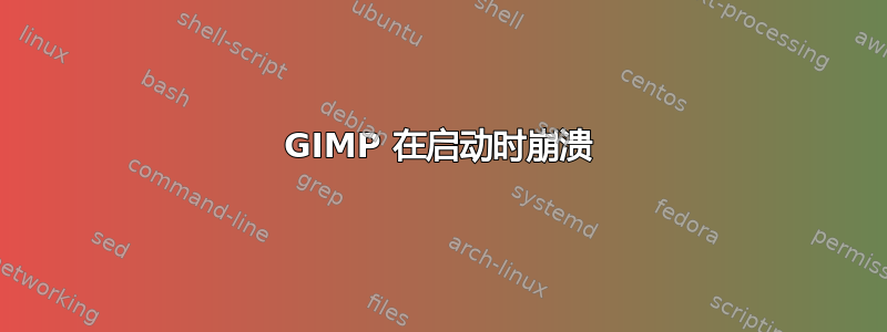 GIMP 在启动时崩溃