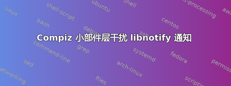 Compiz 小部件层干扰 libnotify 通知