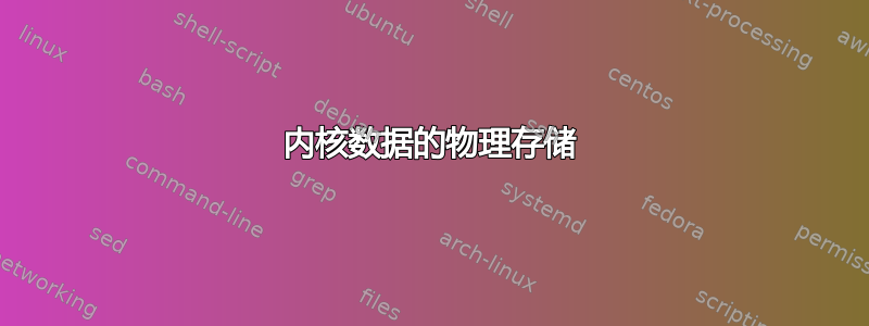 内核数据的物理存储