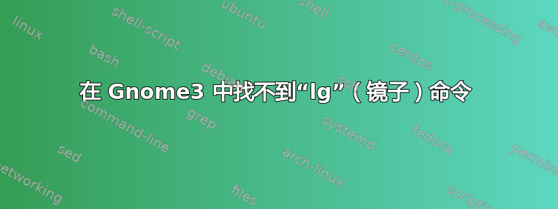 在 Gnome3 中找不到“lg”（镜子）命令