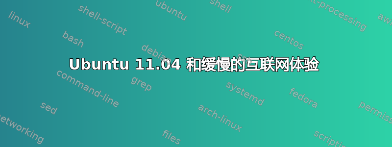 Ubuntu 11.04 和缓慢的互联网体验