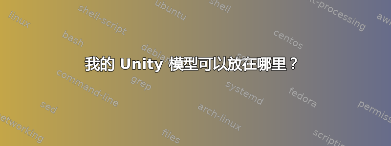 我的 Unity 模型可以放在哪里？