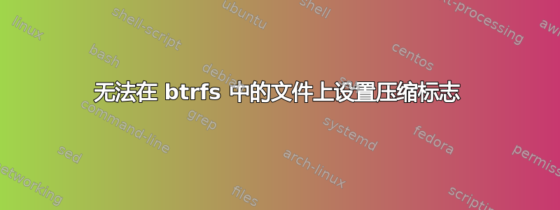 无法在 btrfs 中的文件上设置压缩标志