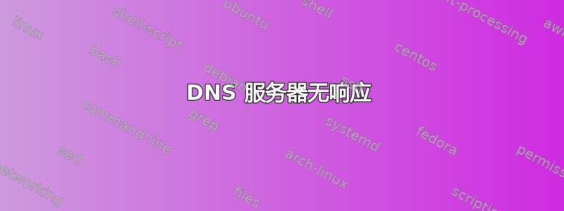 DNS 服务器无响应