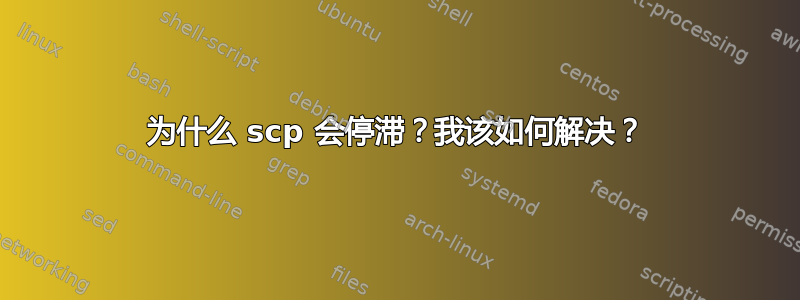 为什么 scp 会停滞？我该如何解决？