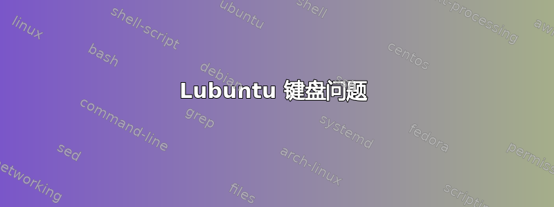 Lubuntu 键盘问题