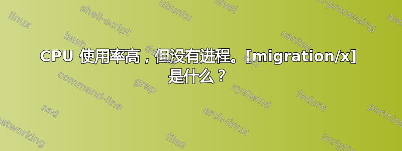 CPU 使用率高，但没有进程。[migration/x] 是什么？