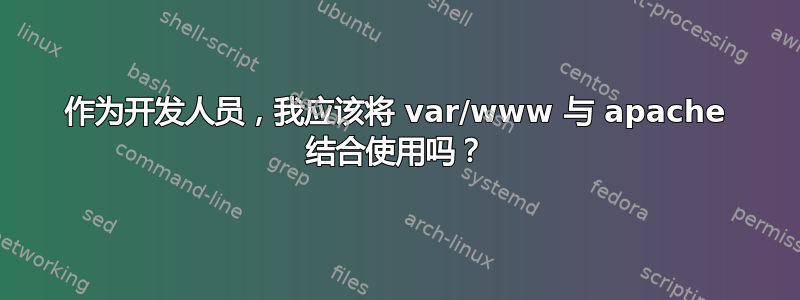 作为开发人员，我应该将 var/www 与 apache 结合使用吗？