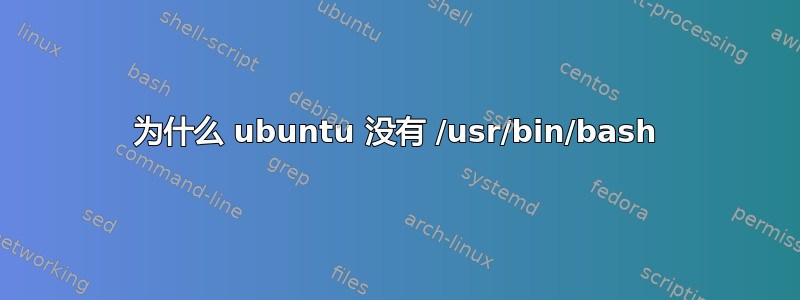 为什么 ubuntu 没有 /usr/bin/bash