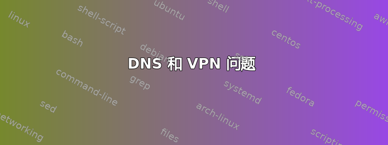 DNS 和 VPN 问题