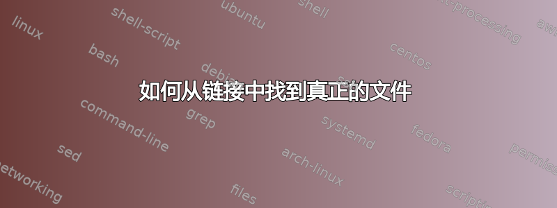 如何从链接中找到真正的文件