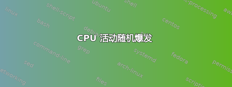 CPU 活动随机爆发