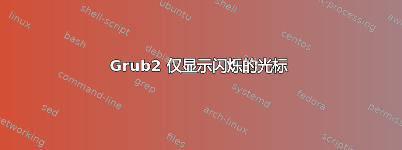 Grub2 仅显示闪烁的光标