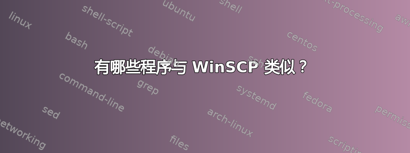 有哪些程序与 WinSCP 类似？