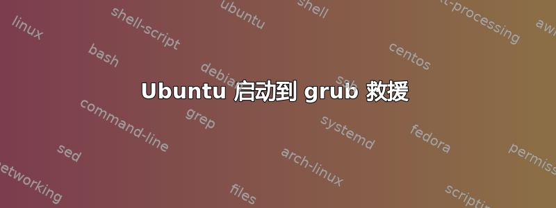 Ubuntu 启动到 grub 救援