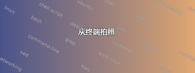 从终端拍照