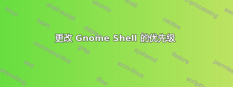 更改 Gnome Shell 的优先级