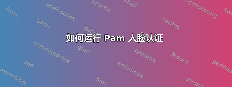 如何运行 Pam 人脸认证