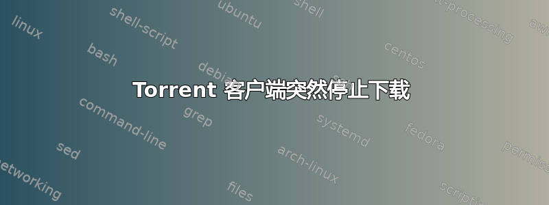 Torrent 客户端突然停止下载