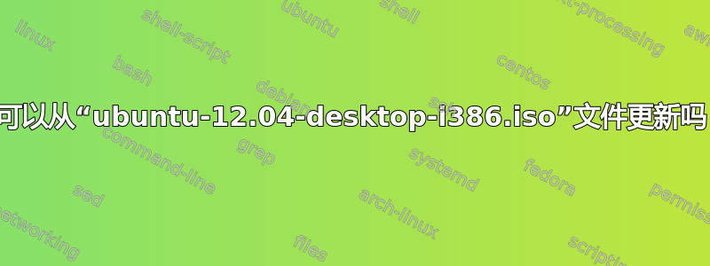 我可以从“ubuntu-12.04-desktop-i386.iso”文件更新吗？