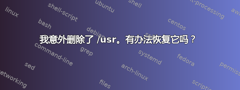 我意外删除了 /usr。有办法恢复它吗？