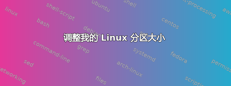 调整我的 Linux 分区大小