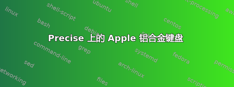 Precise 上的 Apple 铝合金键盘