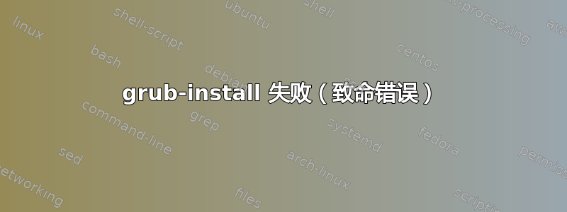 grub-install 失败（致命错误）