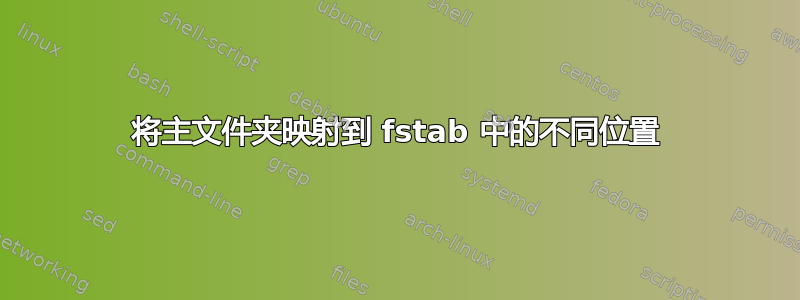 将主文件夹映射到 fstab 中的不同位置