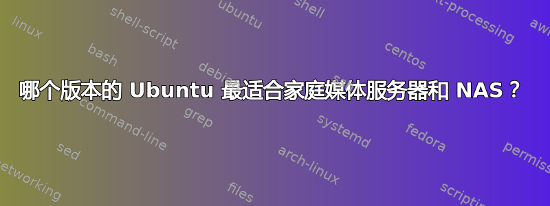 哪个版本的 Ubuntu 最适合家庭媒体服务器和 NAS？