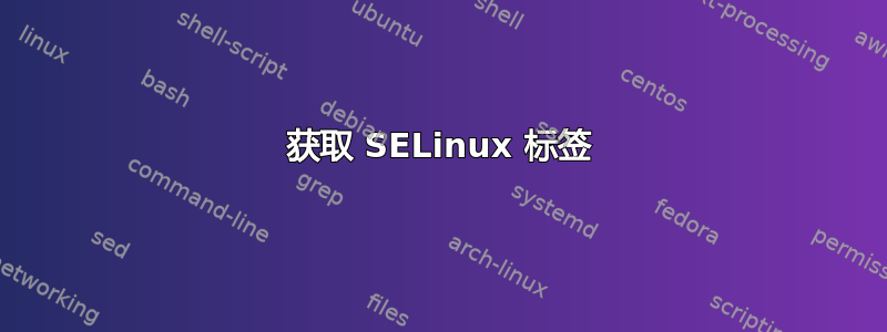 获取 SELinux 标签