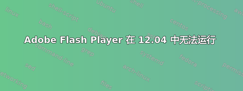 Adobe Flash Player 在 12.04 中无法运行